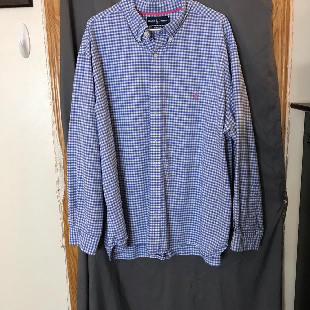 🔵⬜️Ralph Lauren ClassicFit Button Down🔵⬜️